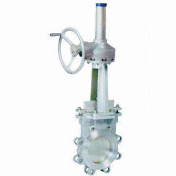 Knife Gate Valve, Bevel Gear Operated, Slurry Valve, Wafer Type, 2 to 24-inch Size