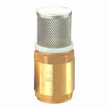 Foot valve with stainless steel filter