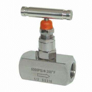 Needle valve, 800 to 10,000psi pressure